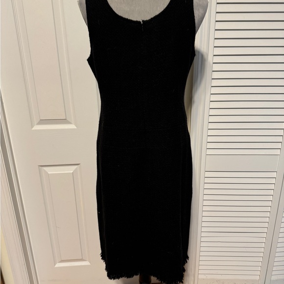 Yves Cossette Depeche Mode Wool Blend Textured Button Shift Dress size 8 - Picture 6 of 14